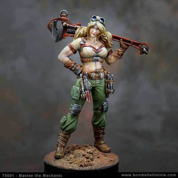 Bombshell Miniatures: Maelee the Mechanic (75mm Scale)
