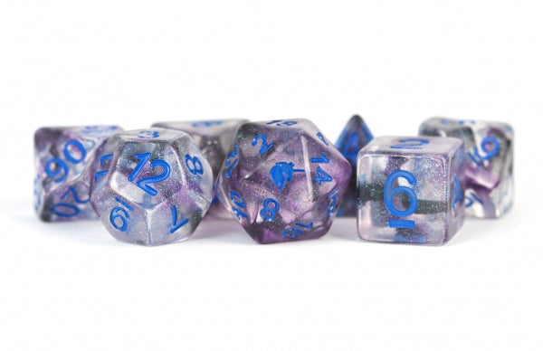 Metallic Dice: Unicorn RESIN Polyhedral Dice Set - Stellar Storm (7)