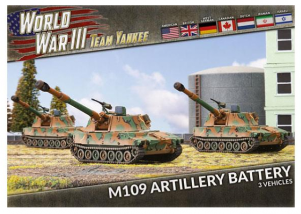 Team Yankee: (USA) M109 Field Artillery Battery (x3 Plastic)