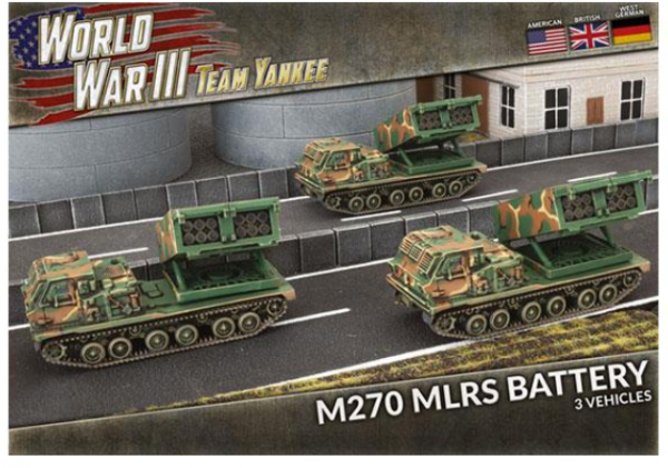 Team Yankee: (USA) M270 MLRS Rocket Launcher Battery (x3 Plastic)