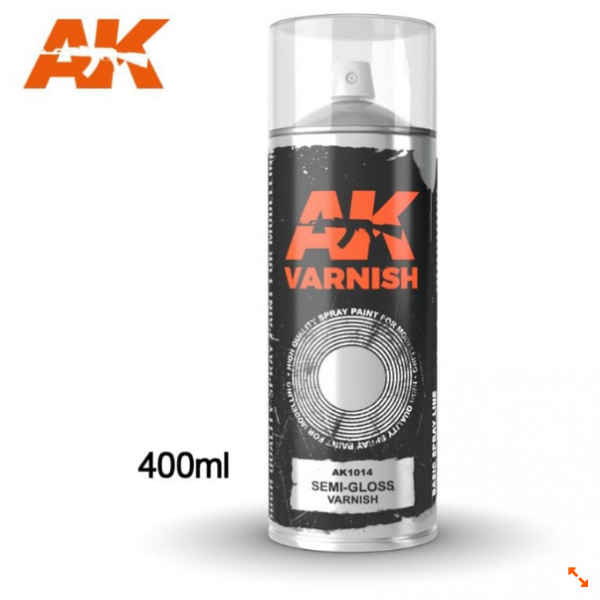 AK-Interactive: AK Sprays - Semi Gloss Varnish Spray (400ml)