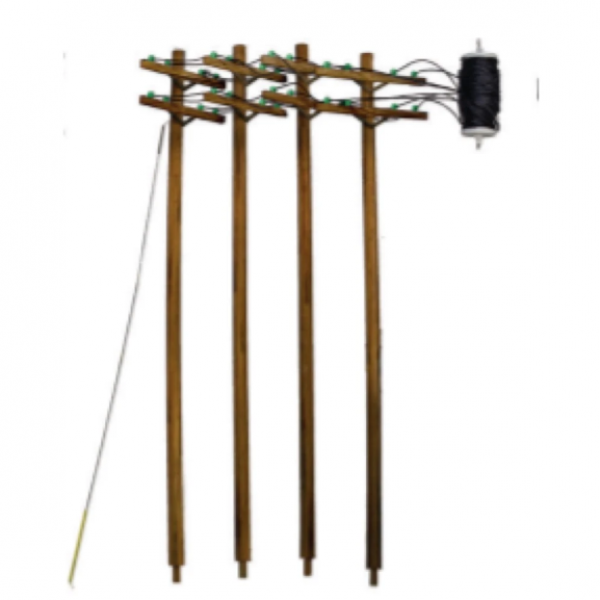 Woodland Scenics Utility System: O Pre-Wired Poles Double Crossbar