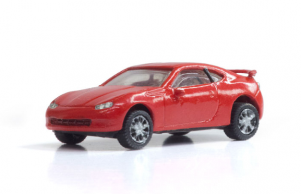 Woodland Scenics HO Modern Era Vehicles: Red Sport Coupe