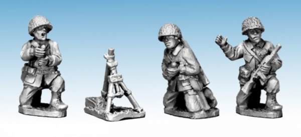 Crusader Miniatures: US Airborne 60mm Mortar Team