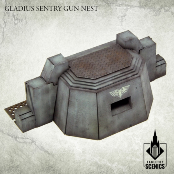 Kromlech Tabletop Scenics: Gladius Sentry Gun Nest