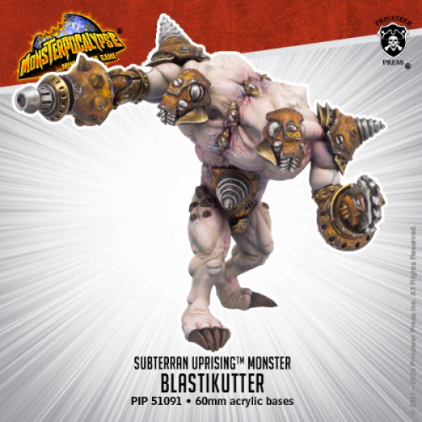 Monsterpocalypse: Blastikutter – Monsterpocalypse Subterran Uprising Monster (metal/resin)