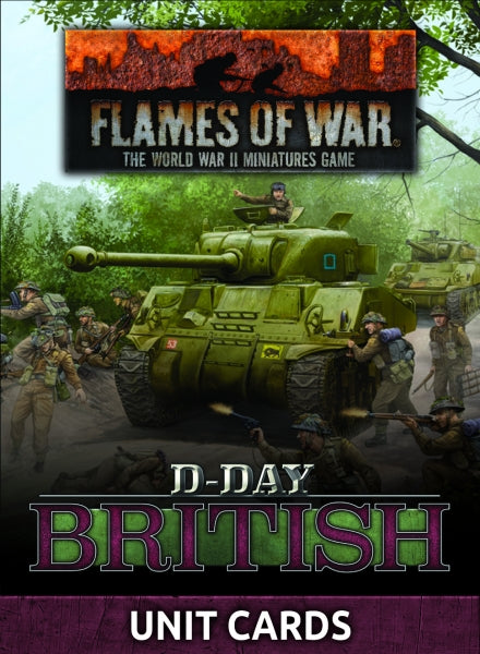 Flames Of War: D-Day - British Unit Cards