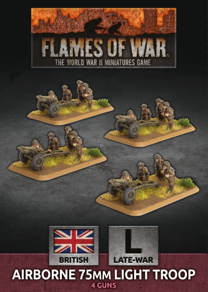 Flames Of War (WWII): (British) Airborne 75mm Light Troop (Plastic)
