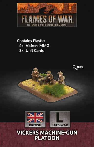 Flames of War: (British) Airborne Vickers Machine-gun Platoon (Plastic)