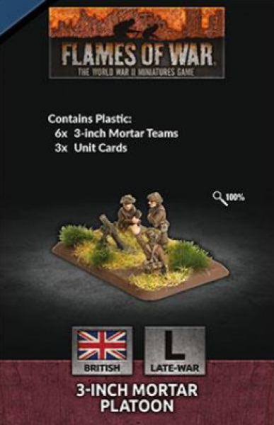 Flames of War: (British) 3-inch Mortar Platoon (Plastic) (2020)