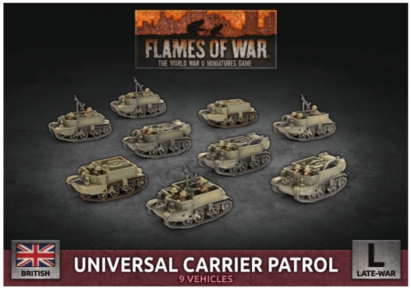 Flames Of War (WWII): (British) Universal Carrier Patrol (Plastic)