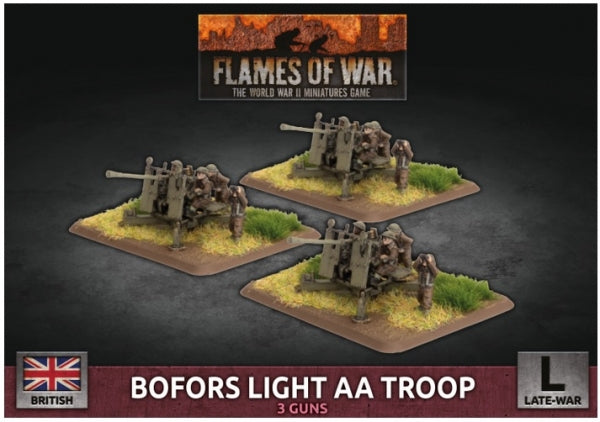 Flames Of War (WWII): (British) Bofors Light AA Troop (Plastic)
