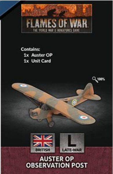Flames Of War (WWII): (British) Auster OP Observation Post (x1)