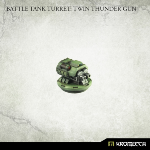 Kromlech Accessories: Battle Tank Turret: Twin Thunder Gun (1)