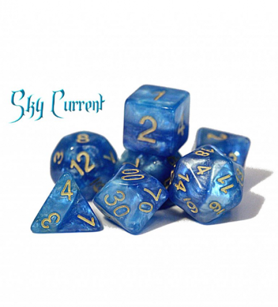 Halfsies Dice: Sky Current - Upgraded Dice Case
