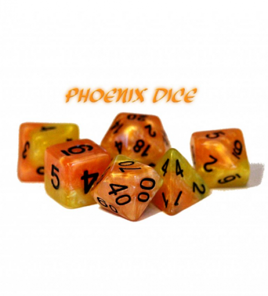 Halfsies Dice: Phoenix Dice - Upgraded Dice Case