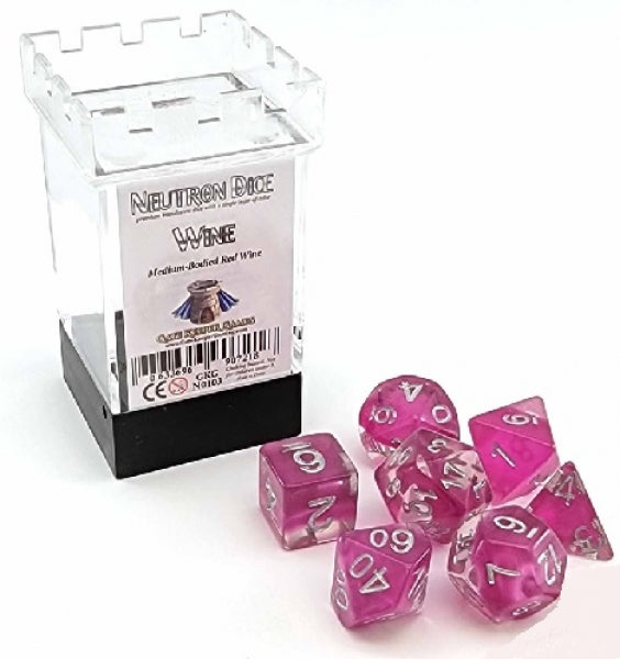 Neutron Dice: Wine 7-Die Set