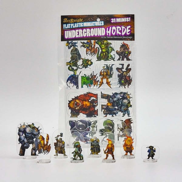 Flat Plastic Miniatures: Underground Horde