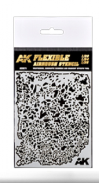 AK-Interactive: Flexible Airbrush Stencil (1/20, 1/24, 1/35)