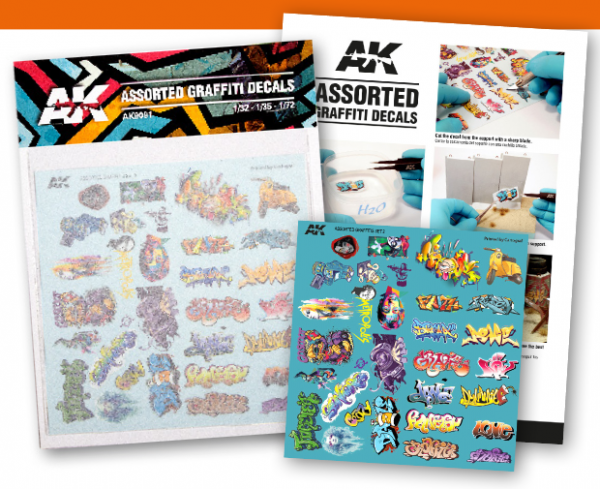 AK-Interactive: Assorted Graffiti Decals