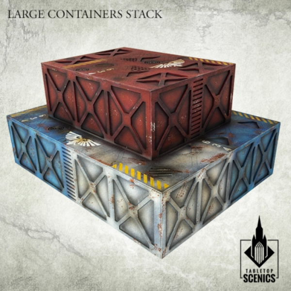 Kromlech Tabletop Scenics: Large Containers Stack