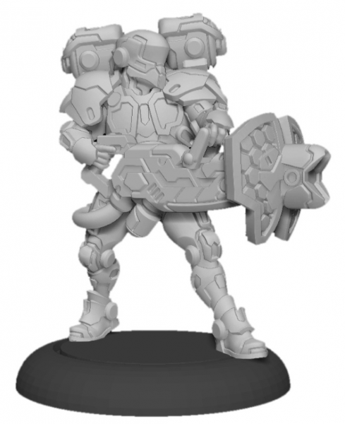 Warcaster: Paladin Aegis – Iron Star Alliance Attachment (metal)