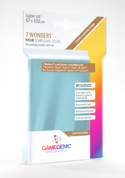 Gamegenic: Prime Sleeves - 7 Wonders (80)