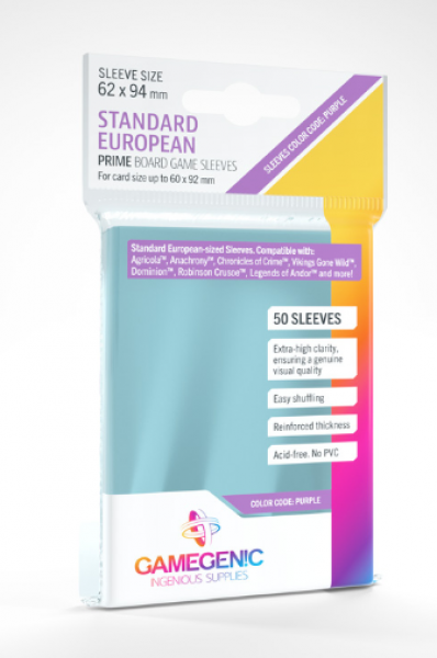Gamegenic: Prime Sleeves - Standard European (50)