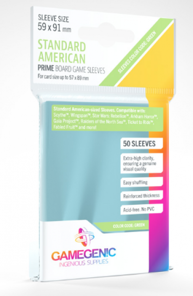 Gamegenic: Prime Sleeves - Standard American (50)