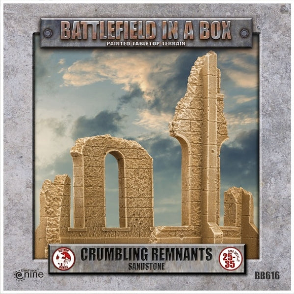 Battlefield in a Box: Gothic Battlefields - Crumbling Remnants - Sandstone (x2) - 30mm