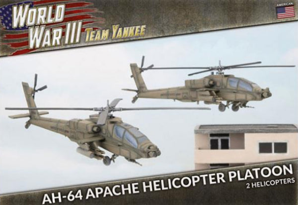 Team Yankee: (USA) AH-64 Apache Helicopter Platoon (x2 Plastic)