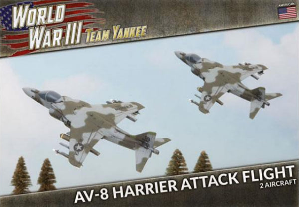Team Yankee: (USA) AV-8 Harrier Attack Flight (x2 Plastic)