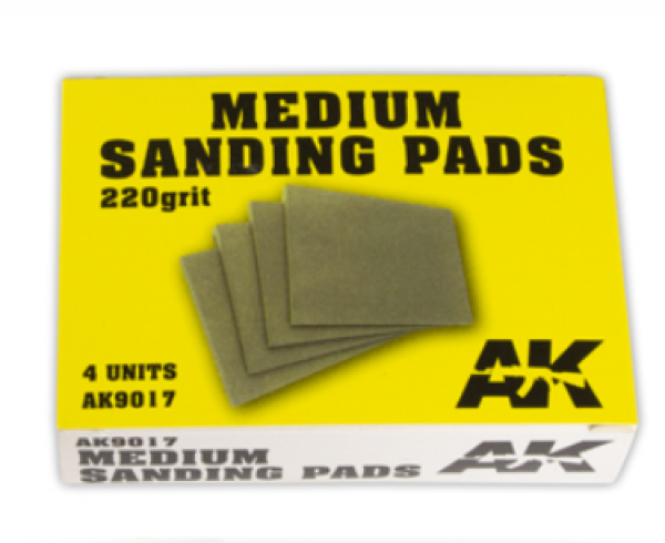 AK-Interactive: Medium Sanding Pads 220 grit (4)
