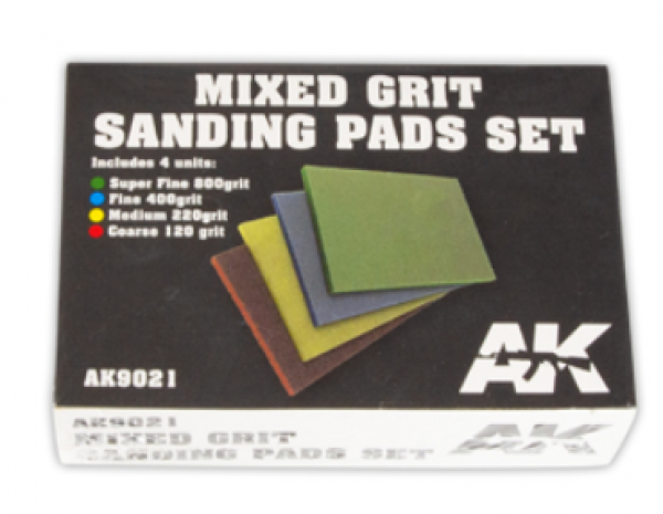 AK-Interactive: Mixed Grit Sanding Pads Set 800 grit (4)
