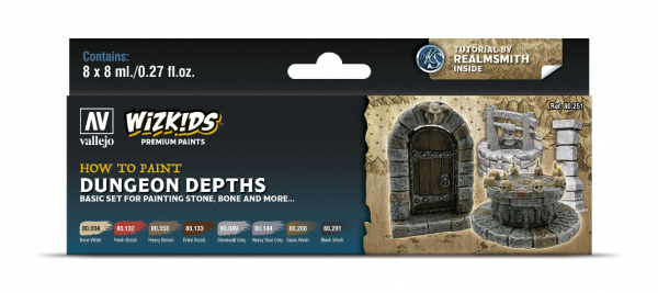 Wizkids Premium by Vallejo: Dungeon Depths Paint Set