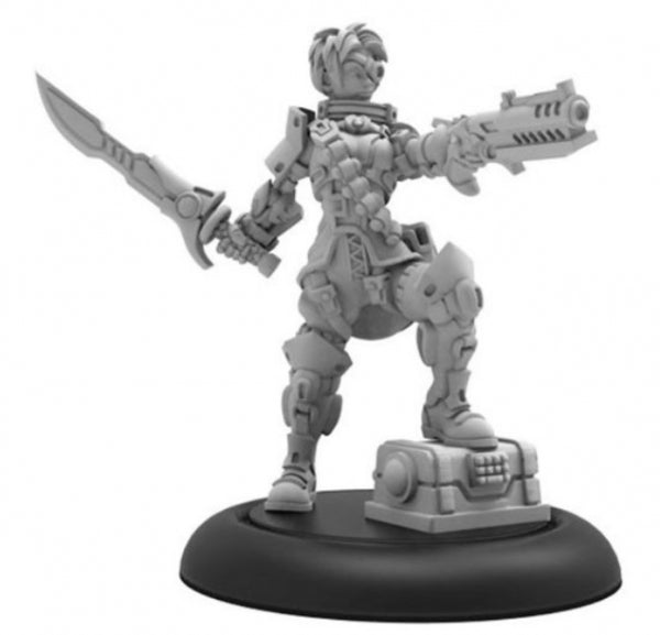 Warcaster: Captain Jax Redblade – Wild Card Hero Solo (metal)