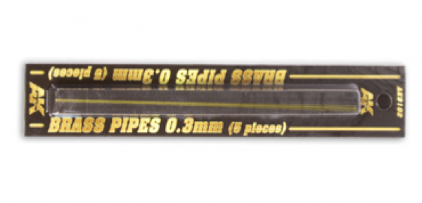 AK-Interactive: Brass Pipes (0.3mm, 5 units)