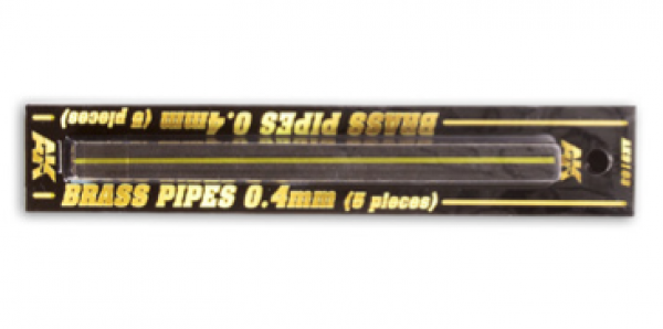AK-Interactive: Brass Pipes (0.4mm, 5 units)