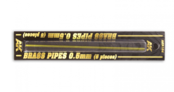 AK-Interactive: Brass Pipes (0.5mm, 5 units)