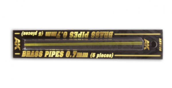 AK-Interactive: Brass Pipes (0.7mm, 5 units)