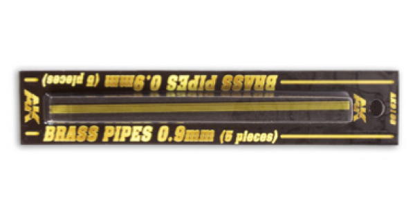 AK-Interactive: Brass Pipes (0.9mm, 5 units)
