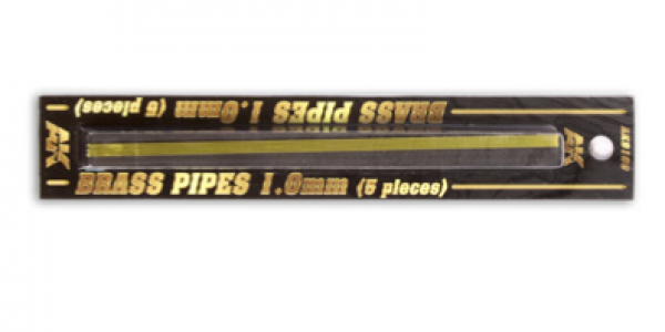 AK-Interactive: Brass Pipes (1.0mm, 5 units)