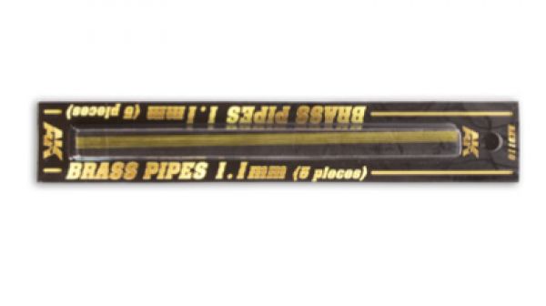 AK-Interactive: Brass Pipes (1.1mm, 5 units)