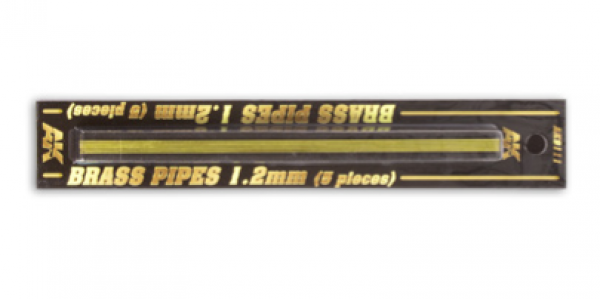 AK-Interactive: Brass Pipes (1.2mm, 5 units)