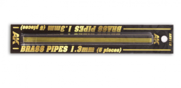 AK-Interactive: Brass Pipes (1.3mm, 5 units)