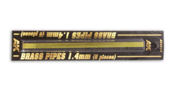 AK-Interactive: Brass Pipes (1.4mm, 5 units)