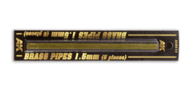 AK-Interactive: Brass Pipes (1.5mm, 5 units)