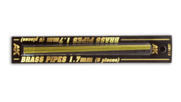 AK-Interactive: Brass Pipes (1.7mm, 5 units)