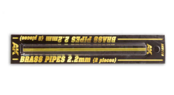 AK-Interactive: Brass Pipes (2.2mm, 2 units)
