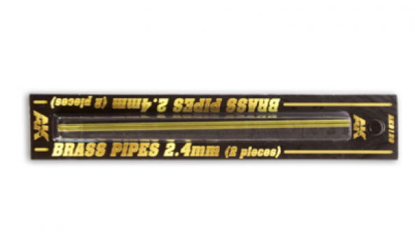AK-Interactive: Brass Pipes (2.4mm, 2 units)